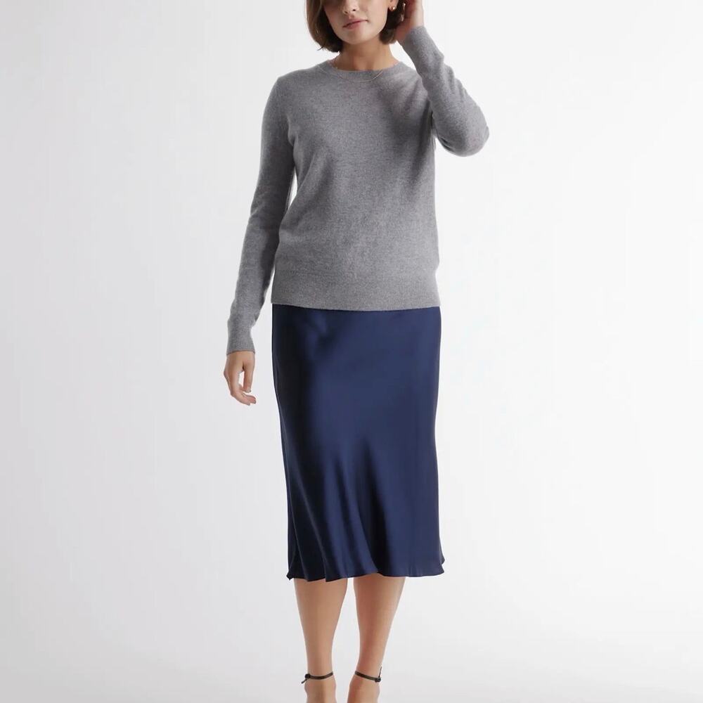 Quince Silk Midi Skirt